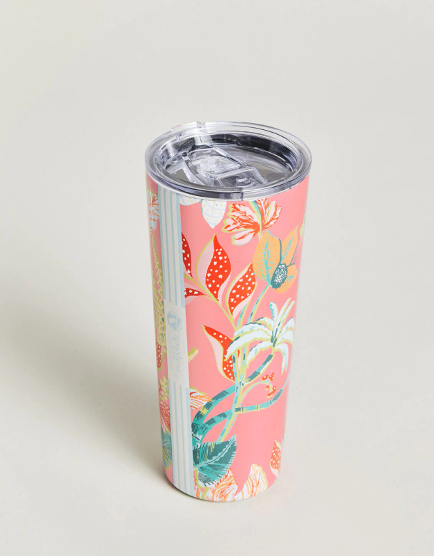 stainless steel tropical drink tumbler