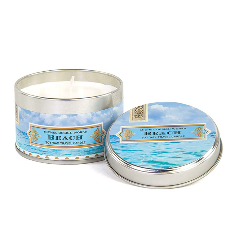 beach soy wax travel candle