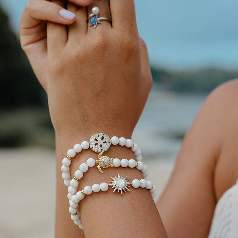 beaded stretch bracelets