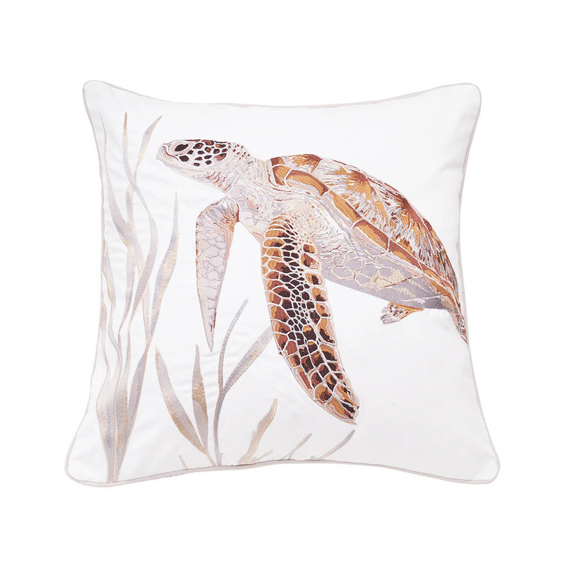 sea turtle throw pillow