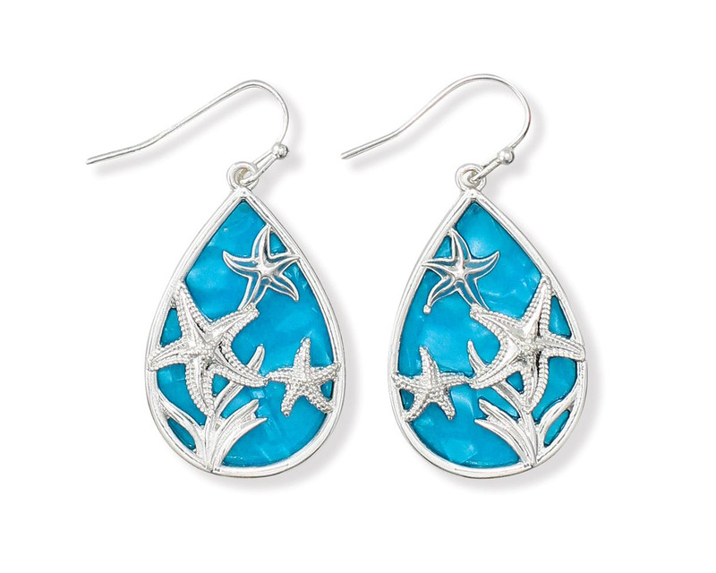 starfish sea life earrings