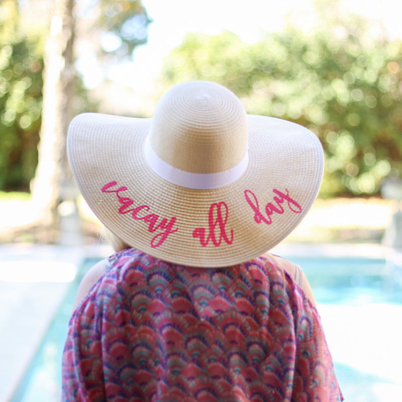 Vacay all day beach day essential hat